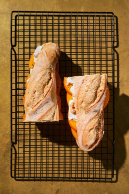 Foto von einem Sandwich für ein Buchprojekt